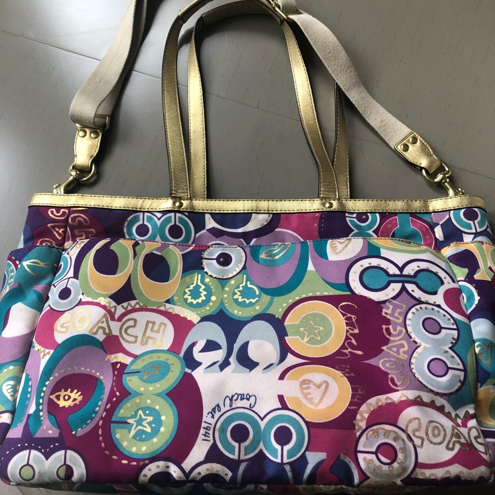 Coach tote / diaper bag